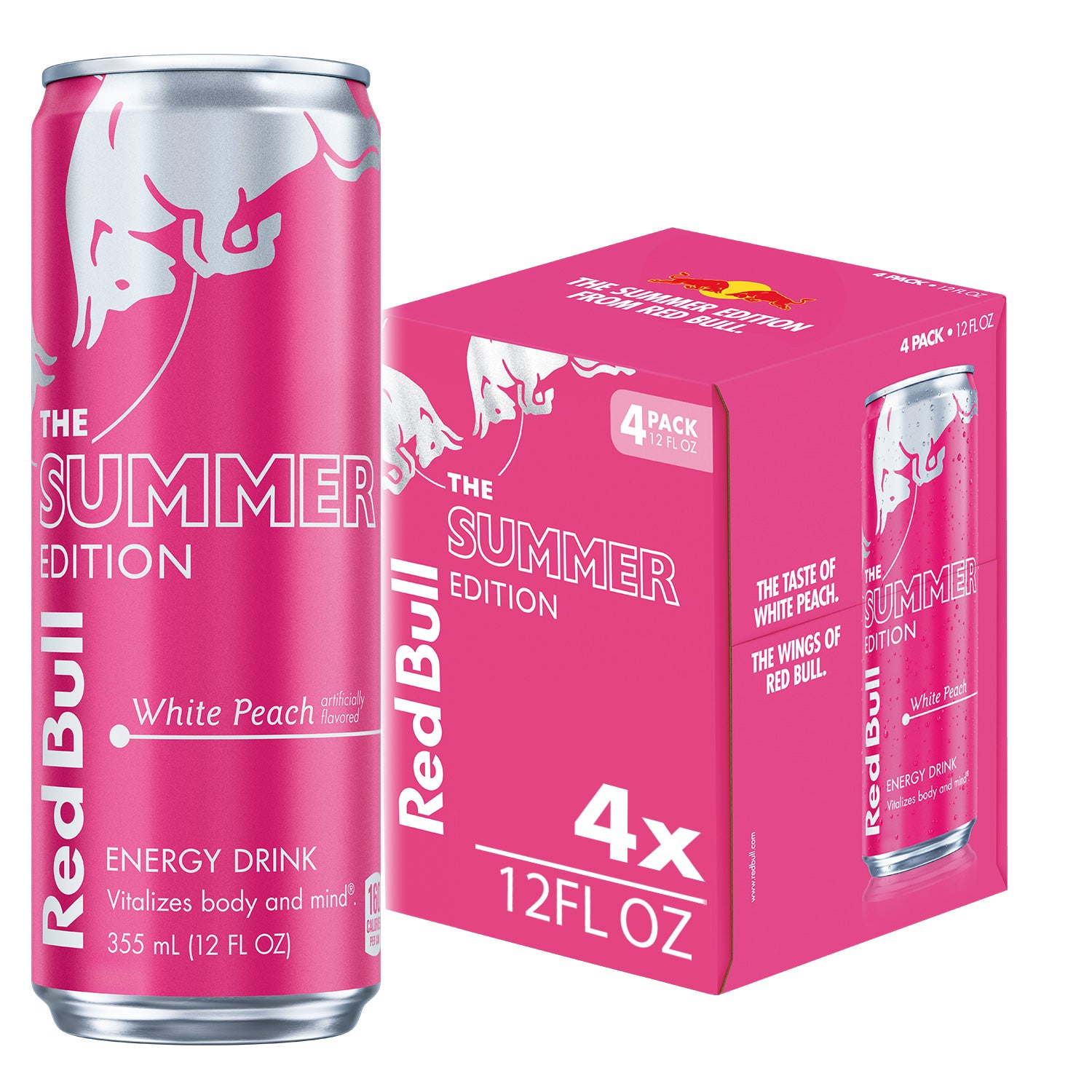 Red Bull Summer Edition White Peach Energy Drink