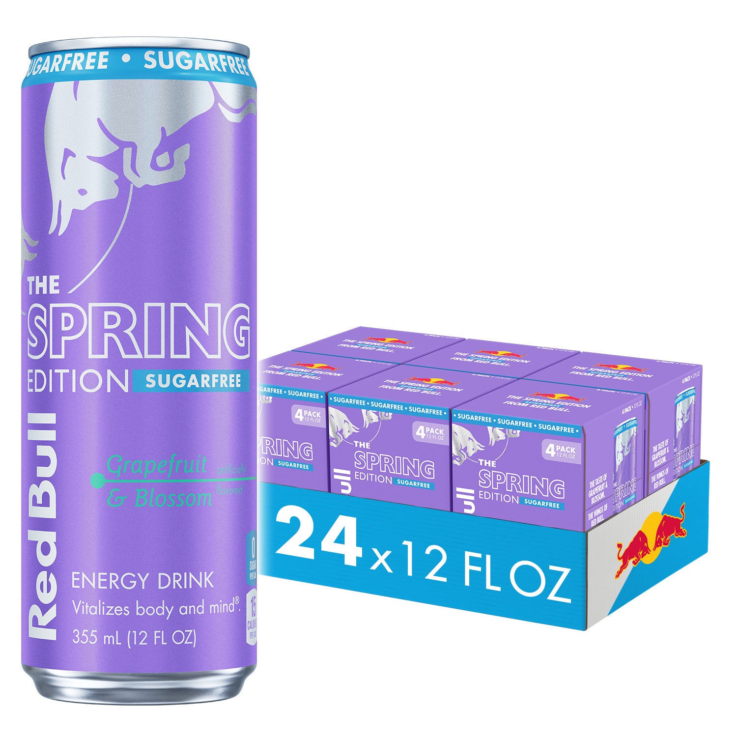 Sugar Free Red Bull Spring Edition Grapefruit & Blossom Energy Drink