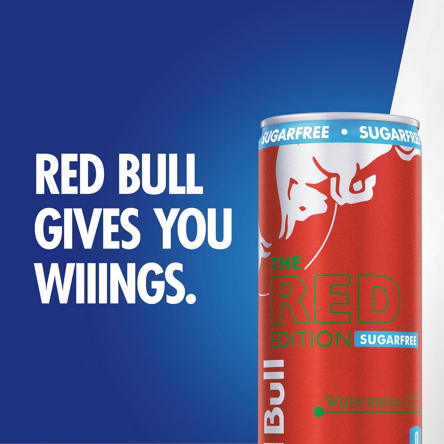 Red Bull Red Edition Sugar Free Energy Drink, Watermelon,12 Fl Oz, Pack of 24 Cans