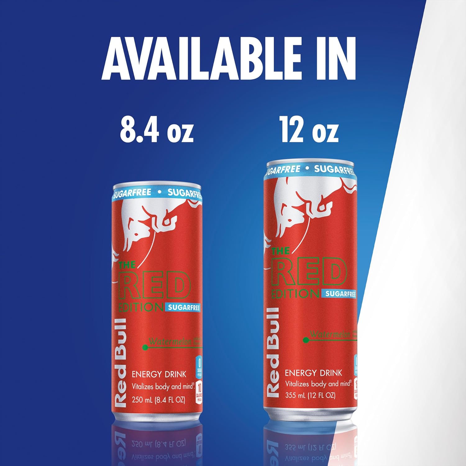 Red Bull Red Edition Sugar Free Energy Drink, Watermelon,12 Fl Oz, Pack of 24 Cans