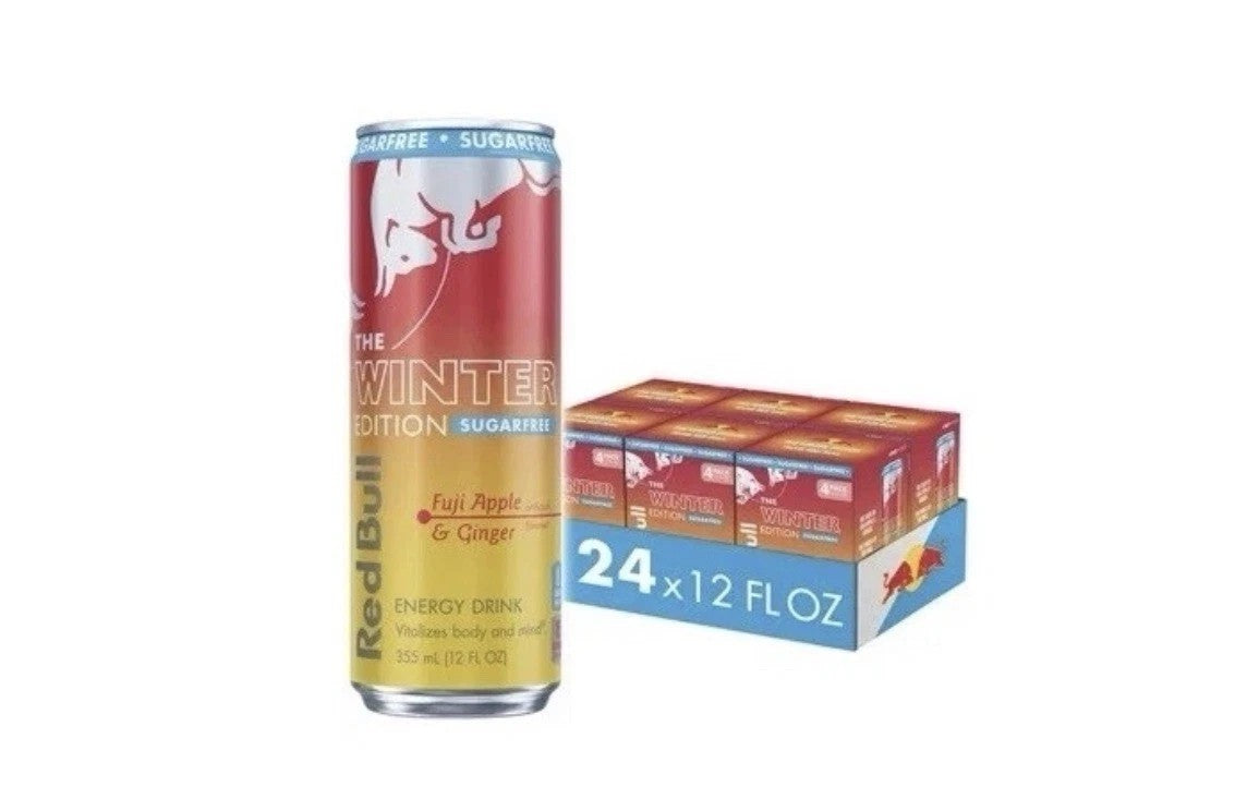 Sugar Free Red Bull Fuji Apple and Ginger Winter Edition Energy Drink